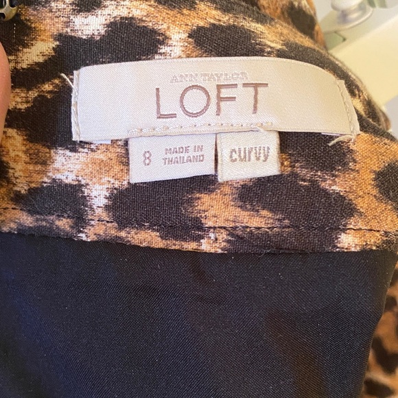 LOFT Animal Print Pencil Skirt - Picture 3 of 4